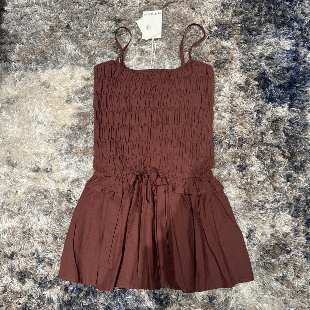 Peppermayo Brown Jaxi Mini Dress - Picture 3 of 4